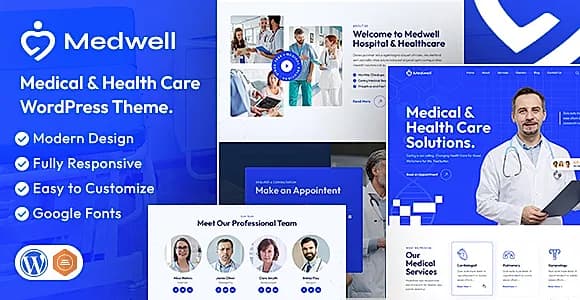 Medwell Theme WordPress Theme