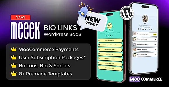 Meeek - SaaS Bio Links Plugin WordPress Plugin