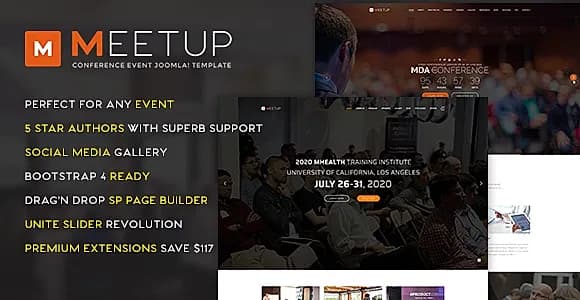 MeetUp Conference Event Joomla 5 Template