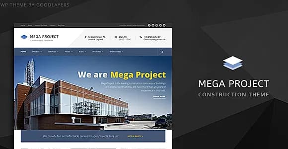 Mega Project WordPress Theme