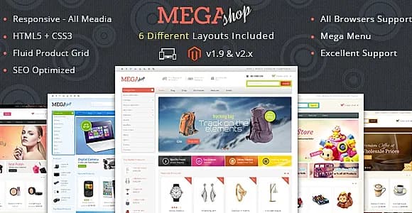 Mega Shop - Magento Responsive Template