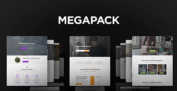 MEGAPACK – Marketing HTML Landing Pages Pack