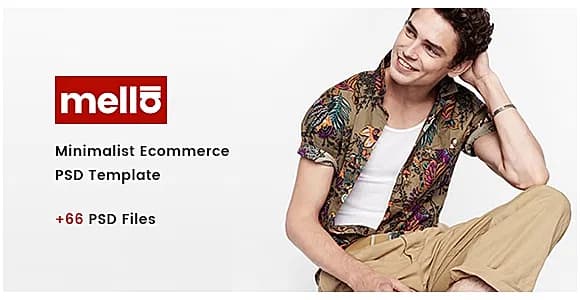 Mella - Minimalist Ajax eCommerce PSD Template