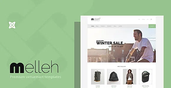 Melleh - Clean Ecwid and Virtuemart Template