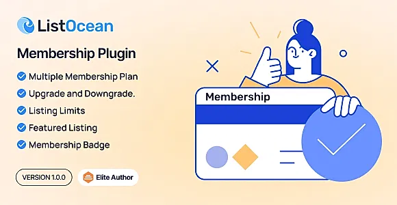 Membership Plugin - Listocean Classified Ads Listing Marketplace Platform
