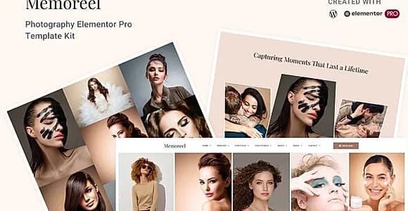 Memoreel - Photography Elementor Pro Template Kit