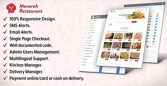 Menorah Restaurant - Restaurant Food Ordering System