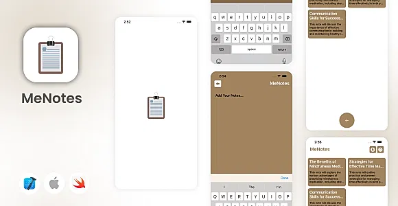 MeNotes - Notes App - iOS