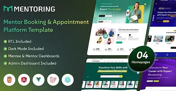 Mentoring - Mentor Booking & Appointment Management Template