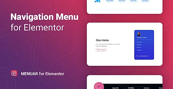 Menuar for Elementor WordPress Plugin