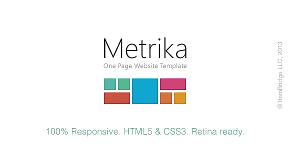 Metrika — Responsive OnePage Template