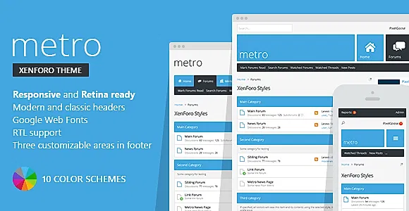 Metro — XenForo Responsive & Retina Ready Theme