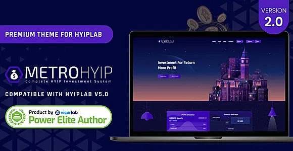 METROHYIP - Premium Theme For HYIPLab
