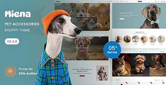 Miena - Pet Shop & Pet Accessories Shopify 2.0 Theme