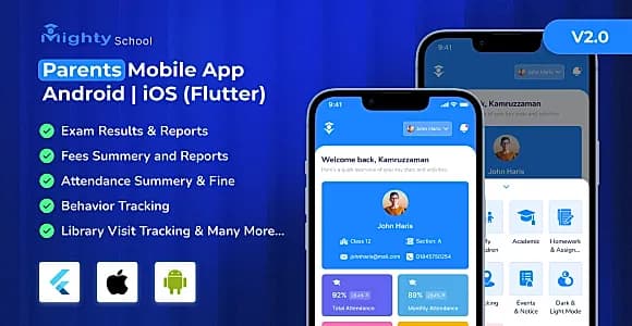 Mighty School Parents App - Track Student Progress | Android & iOS | Add-Ons