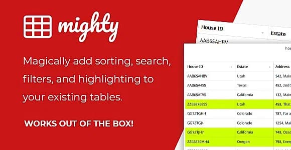 Mighty Tables WordPress Plugin