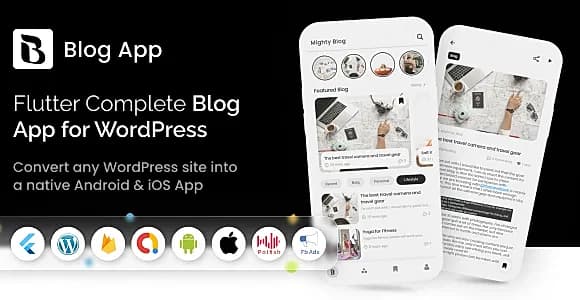 MightyBlogger - Flutter multi-purpose blogger app with wordpress