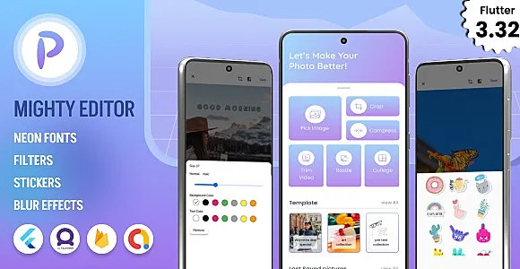 MightyEditor - Flutter Photo Editor / College App