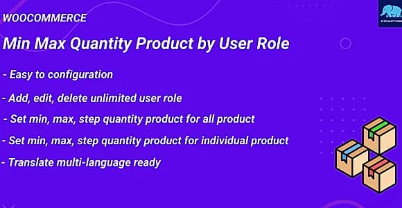 Min Max Quantity Product by User Role for WooCommerce WordPress Plugin