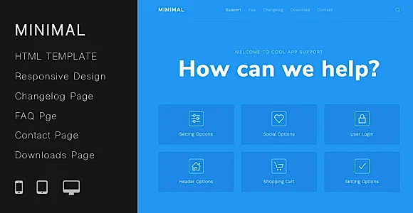 Minimal Helpdesk | Customer Support HTML Template