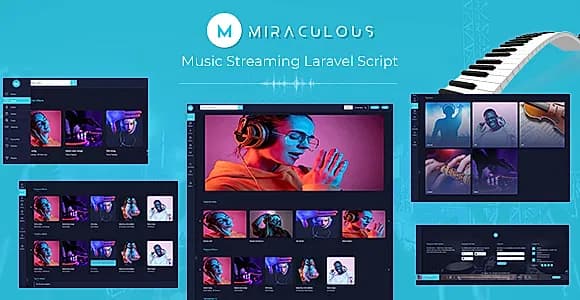 miraculous - Music Streaming Laravel Script