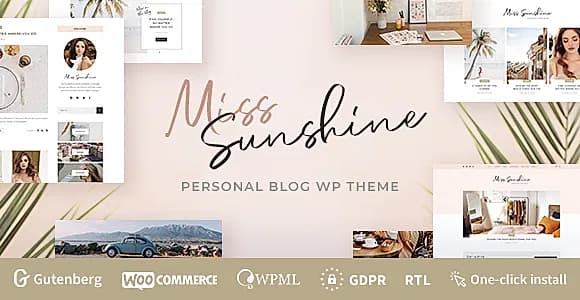 Miss Sunshine WordPress Theme