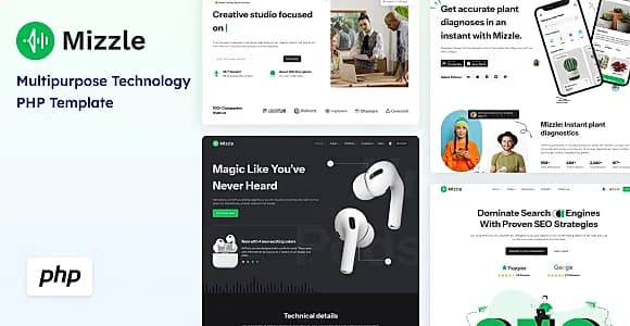 Mizzle - PHP Technology and Corporate Template