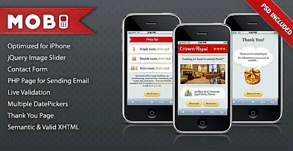Mobi iPhone Landing Page