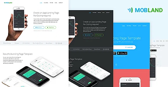 Mobile App Landing Page Templates — Mobland