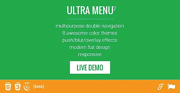 Mobile First Double Responsive Navigation Menu