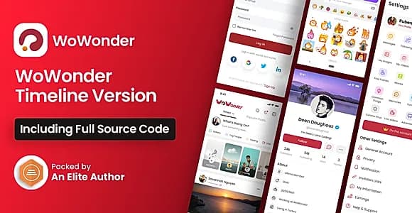 Mobile Native Social Timeline Applications - For WoWonder Social PHP Script