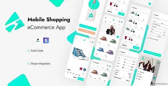 Mobile Shopping – iOS Ecommerce App Template (Swift, Stripe-Ready, JSON & API, Demo Mode)
