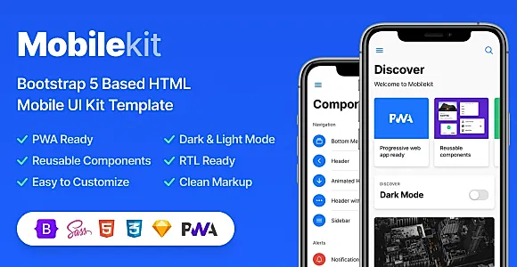 Mobilekit - Bootstrap 5 Based HTML Template
