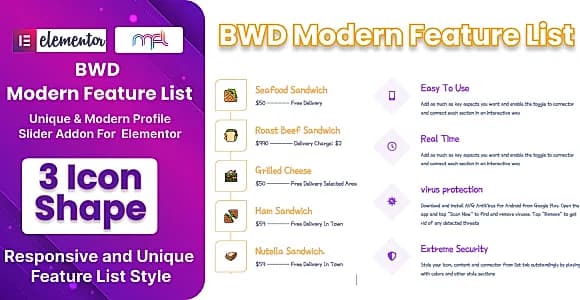 Modern Feature List WordPress Plugin