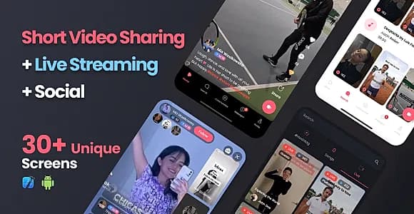 Modern TikTok/Dubsmash - Android/iOS