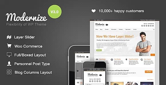 Modernize WordPress Theme