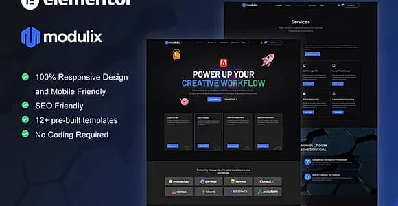 Modulix - Digital Product Store Elementor Pro Template Kit
