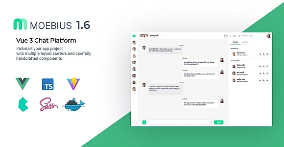Moebius - VueJS 3 Chat Platform UI