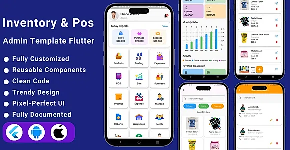 MokPOS | POS & Inventory Admin Flutter Template for Android & iOS