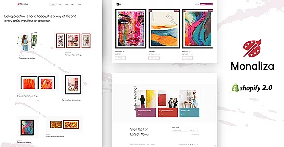 Monaliza - Minimal Art Shop Theme