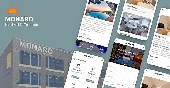Monaro - Hotel Mobile Template
