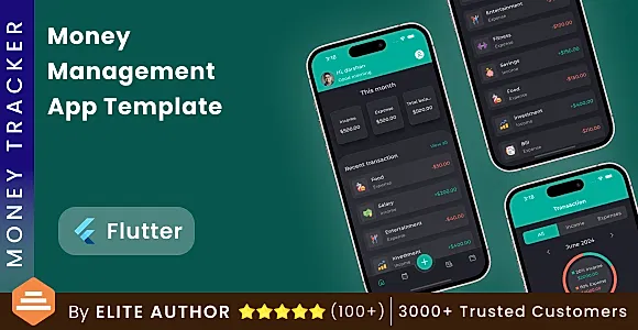 Money Management App Template in Flutter | Finance App Template in Flutter | MoneyTracker