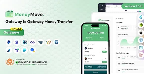 MoneyMove - Gateway to Gateway Money Transfer Platform Full Solution