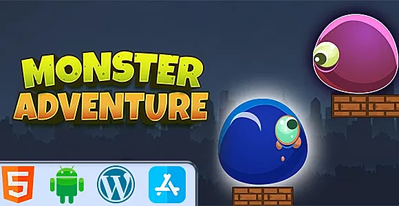 Monster Adventure Game - HTML5 Construct3 Game