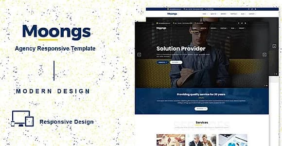 Moongs - Responsive Agency template