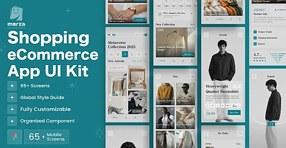 Morza - Shopping eCommerce Mobile App UI Kit