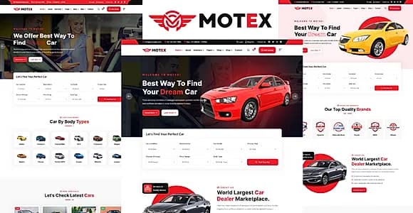 Motex - Car Dealer And Automotive HTML5 Template