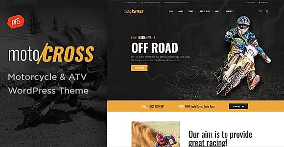 Motocross Progression WordPress Theme