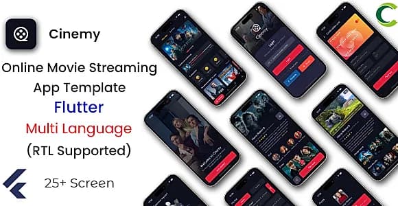 Movie App | Web Series App | Online Video Streaming App | OTT App | Flutter | Cinemy