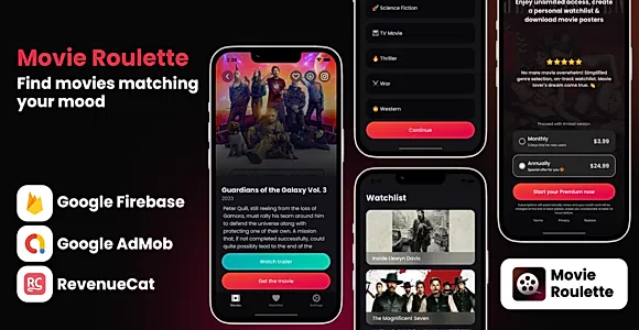 Movie Roulette & Watchlist - iOS App